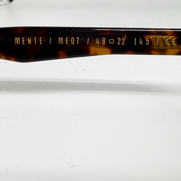 Mente Me07 Eyeglasses Frames Brown Tortoise Full Rim Round 48-22-145 H18159 - Picture 5 of 9